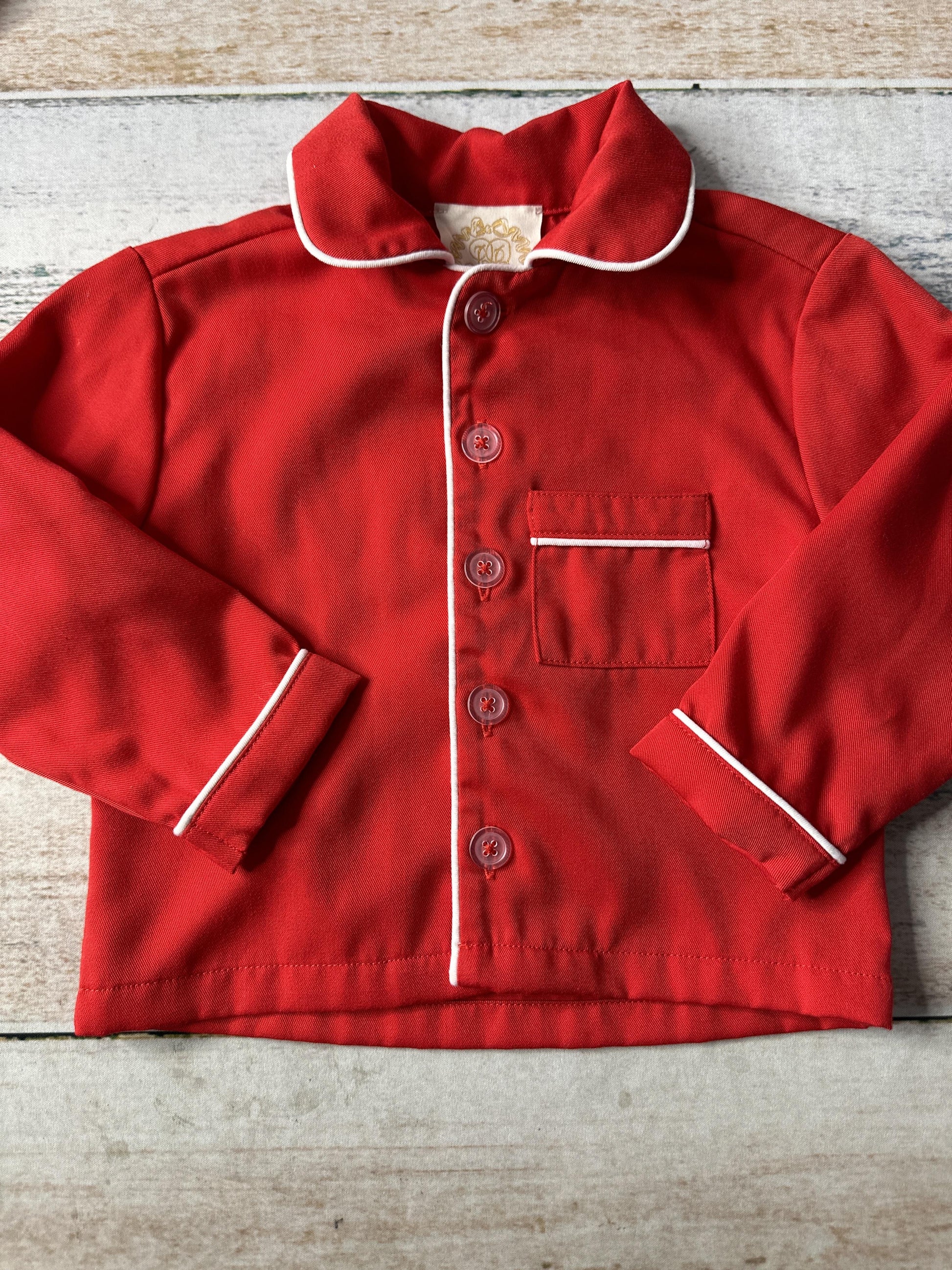 Beaufort Bonnett Boys Red Pajamas Size: 12-18 months Red