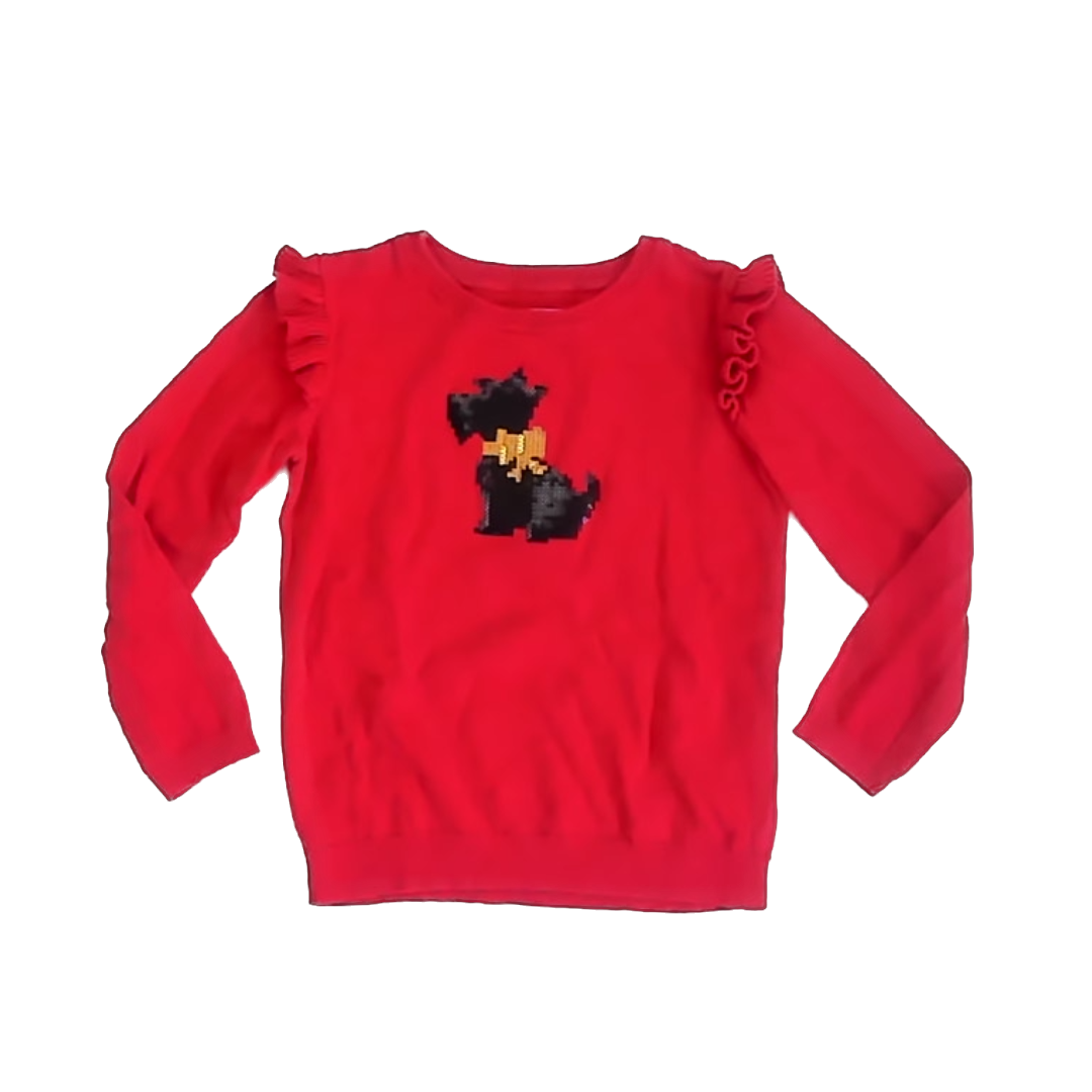 Crown & Ivy Girls Red Sweater Size: 4T Red