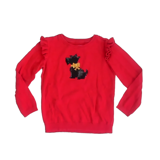 Crown & Ivy Girls Red Sweater Size: 4T Red