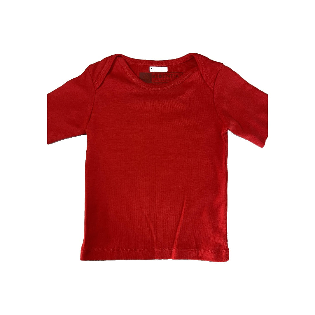 Kidential Unisex Red T-Shirt Size: 12-18 months Red