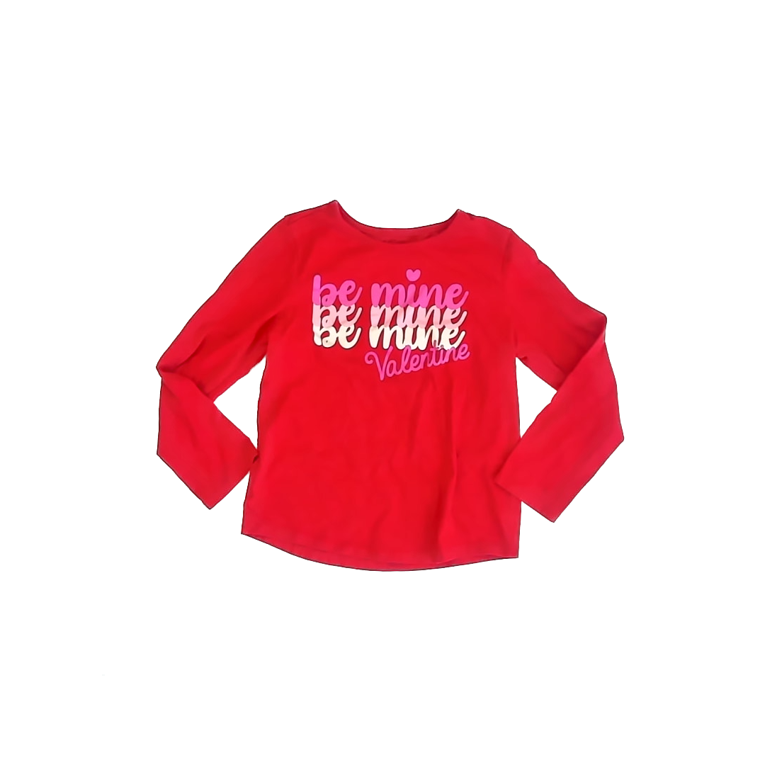 Celebrate Girls Red Long Sleeve T-Shirt Size: 5T Red