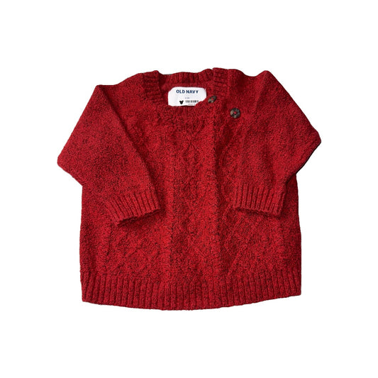 Old Navy Unisex Red Sweater Size: 3-6 months Red