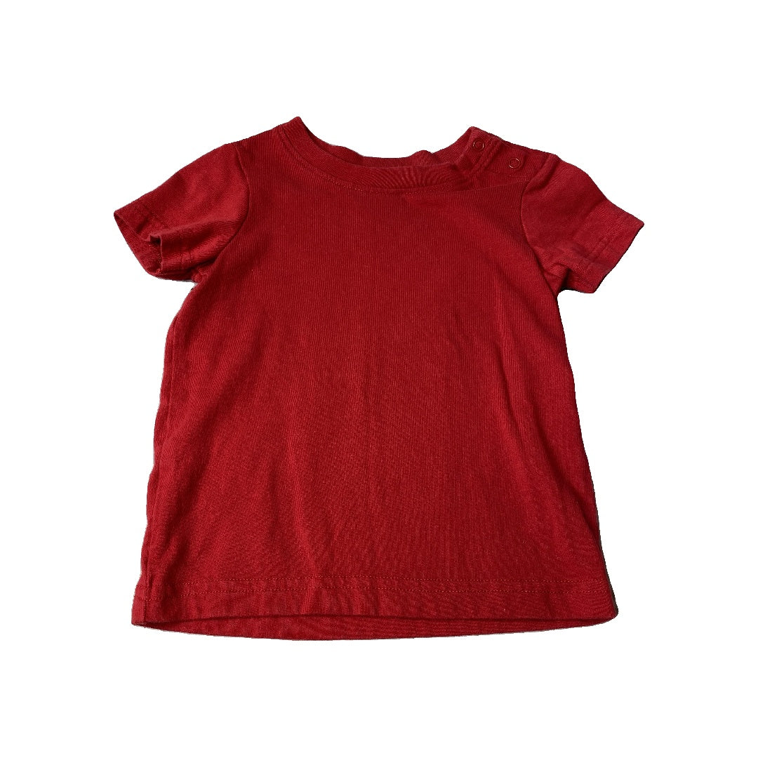 Unisex Red T-Shirt Size: 6-12 months Red