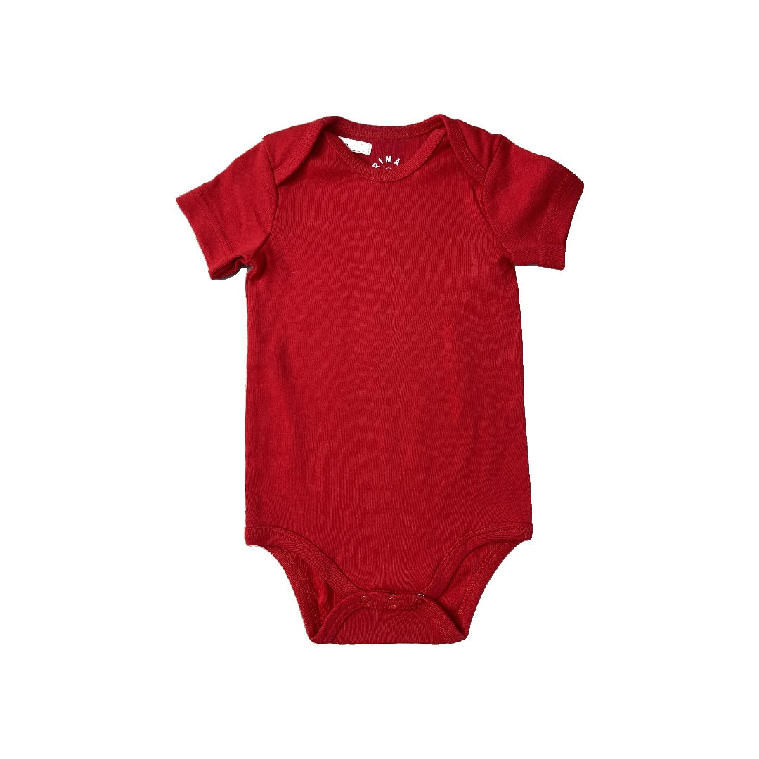 Primary Unisex Red Onesie Size: 6-9 months Red