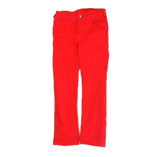 Jacadi Girls Red Jeggings Size: 6 Years Red