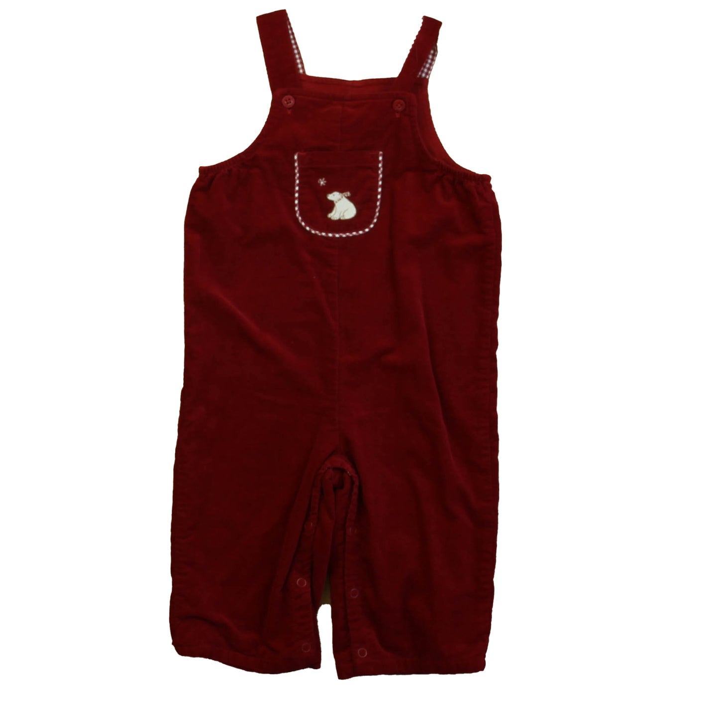 Janie and Jack Boys Red Overalls Size: 6-12 Months Red