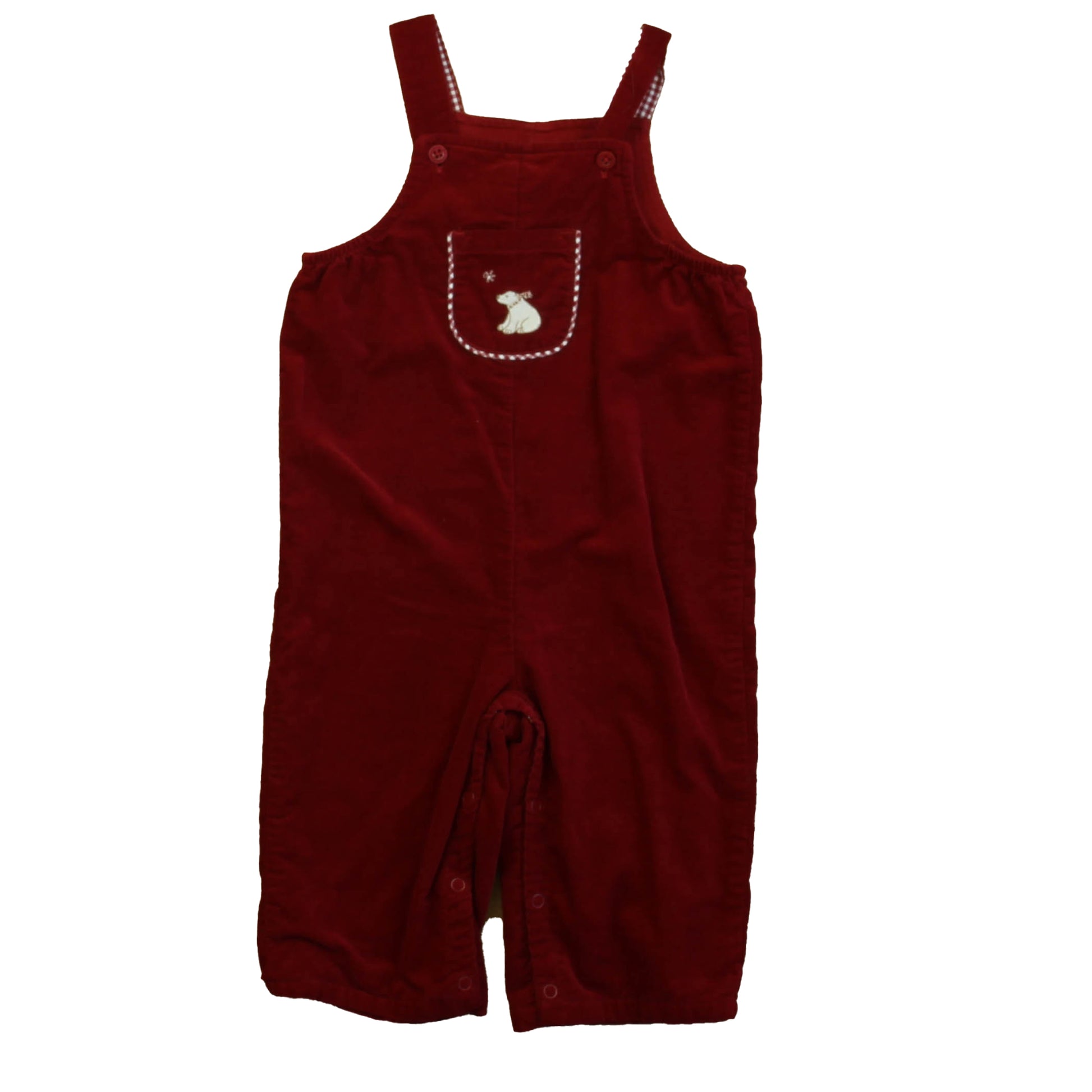 Janie and Jack Boys Red Overalls Size: 6-12 Months Red