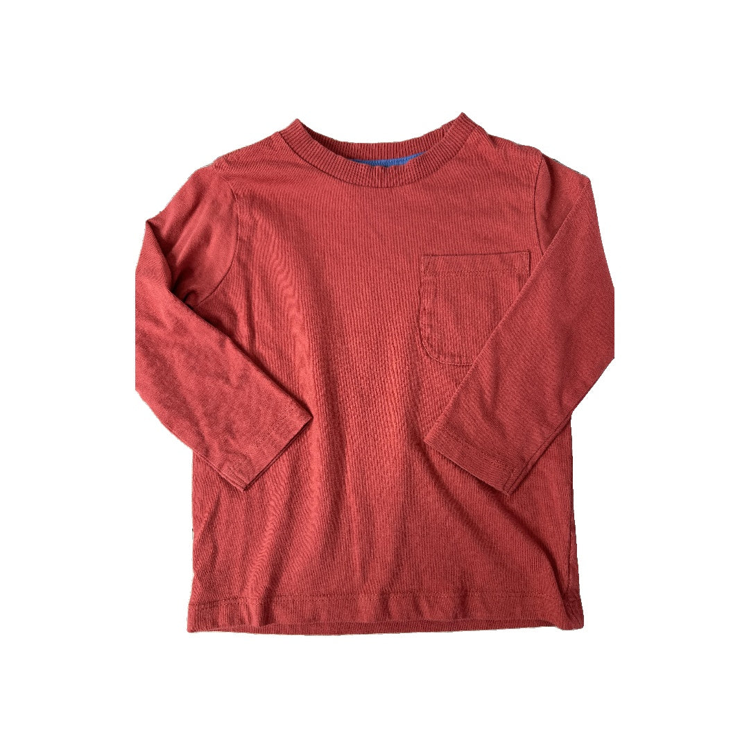 Mightly Unisex Red Long Sleeve T-Shirt Size: 2T Red