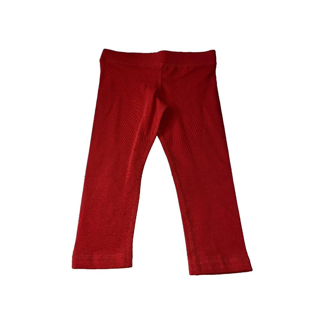 Primary Unisex Red Pants Size: 2T Red