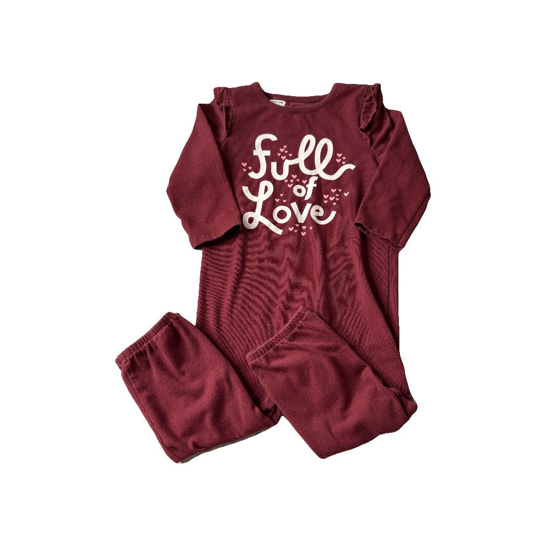 Cat & Jack Girls Red Long Sleeve Outfit Size: 18 months Red