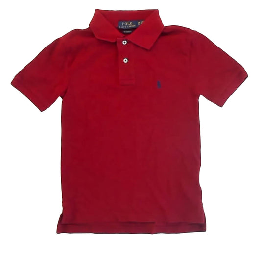 Ralph Lauren Boys Red Polo Shirt Size: 8 Years Red