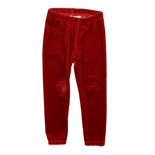 Janie and Jack Girls Red Leggings Size: 2T Red