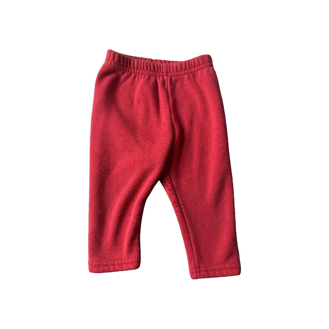 Unisex Red Pants Size: 12 months Red