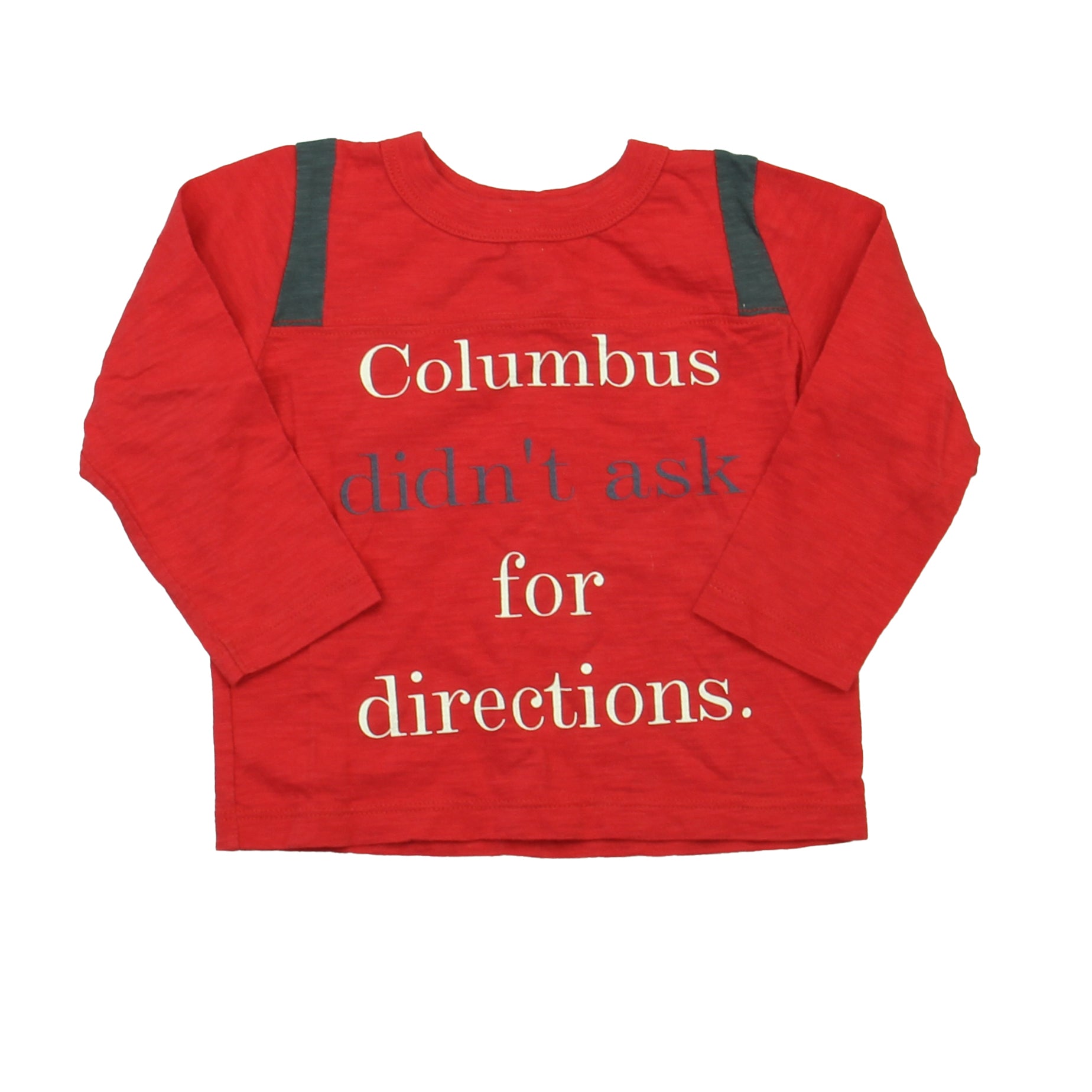 Peek Boys Red Long Sleeve Shirt Size: 12-18 Months Red