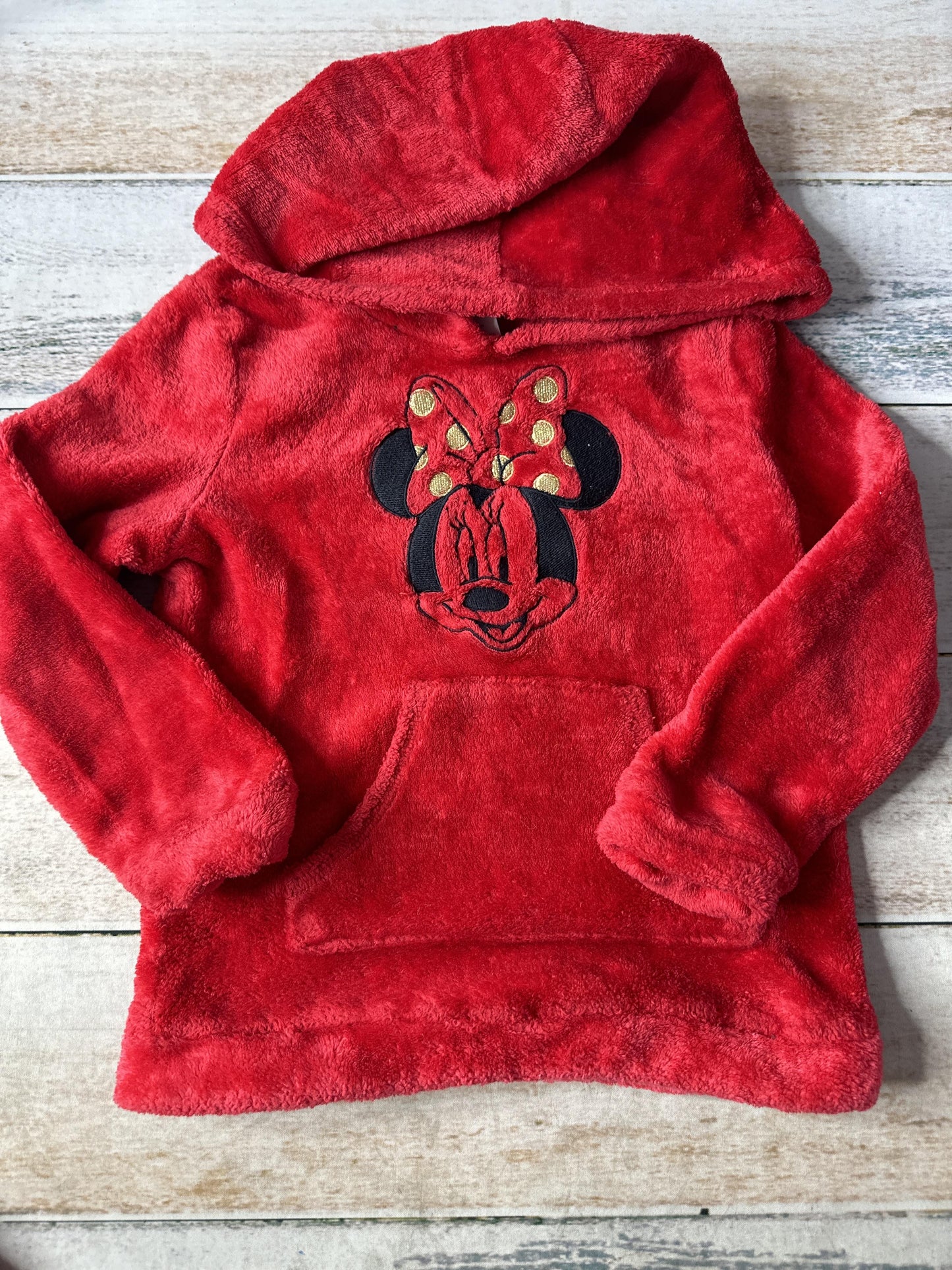 Disney Unisex Red Hoodie Size: 4T Red