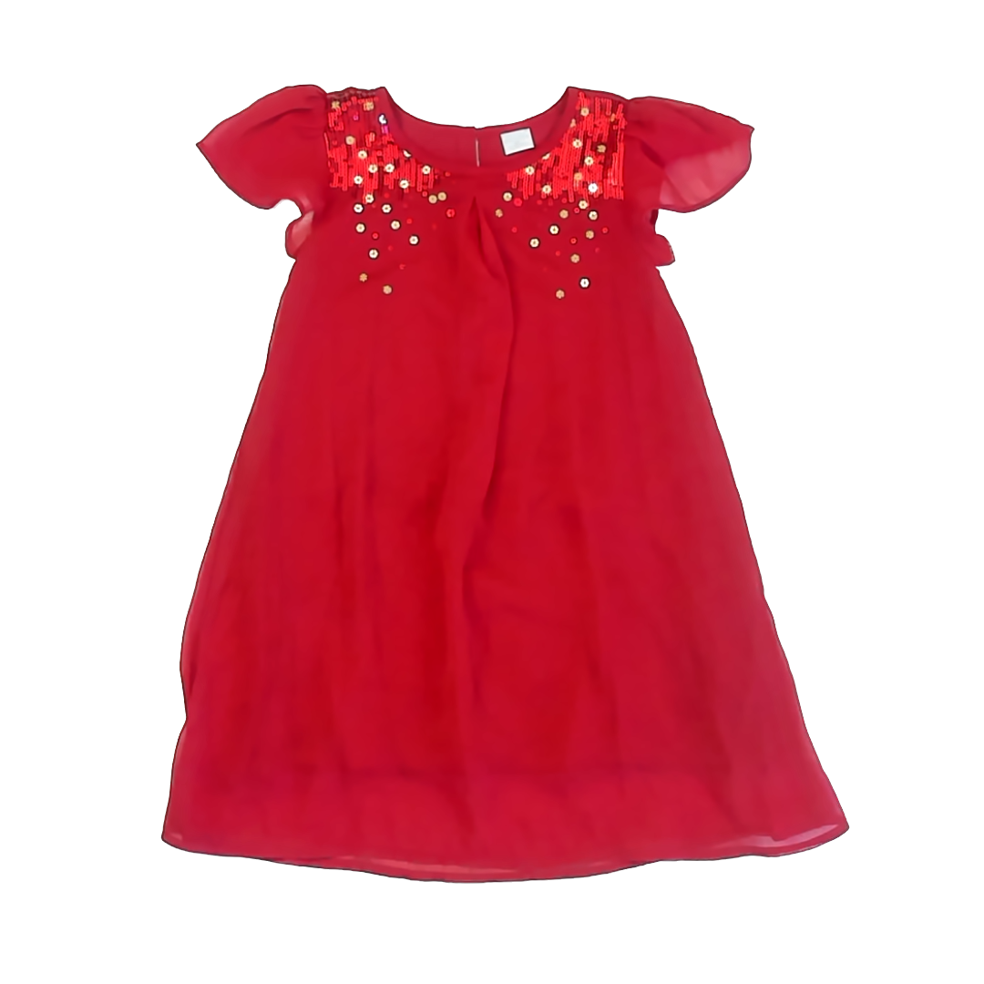 Edgehill Collection Girls Red Special Occasion Dress Size: 6 Years Red