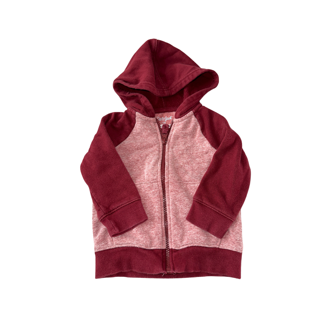 Cat & Jack Boys Red Hoodie Size: 12 months Red
