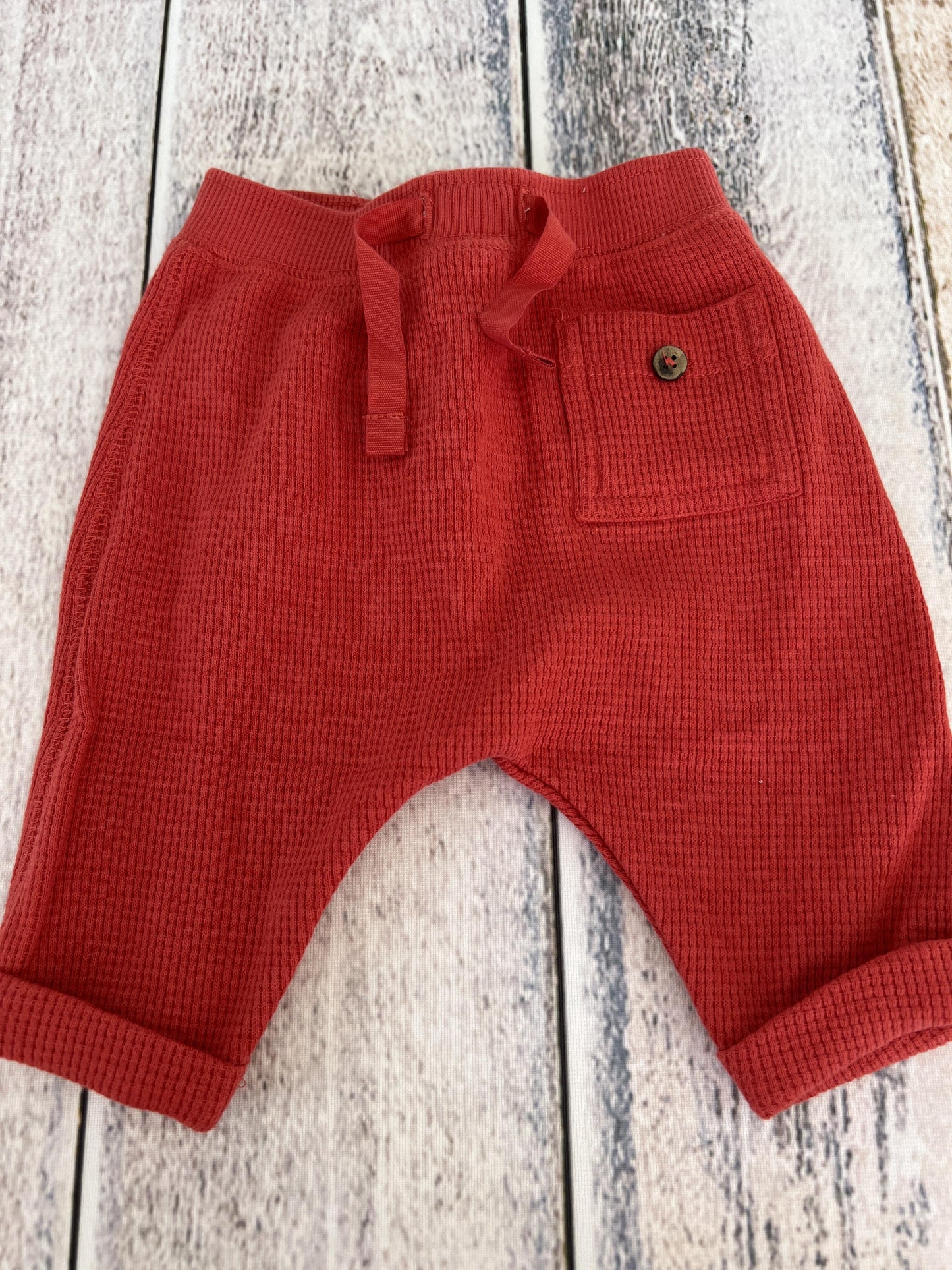 Oliver & Rain Boys Red Pants Size: Newborn Red