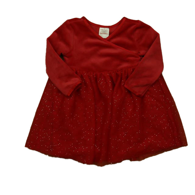 Hanna Andersson Girls Red Dress Size: 12-18 Months