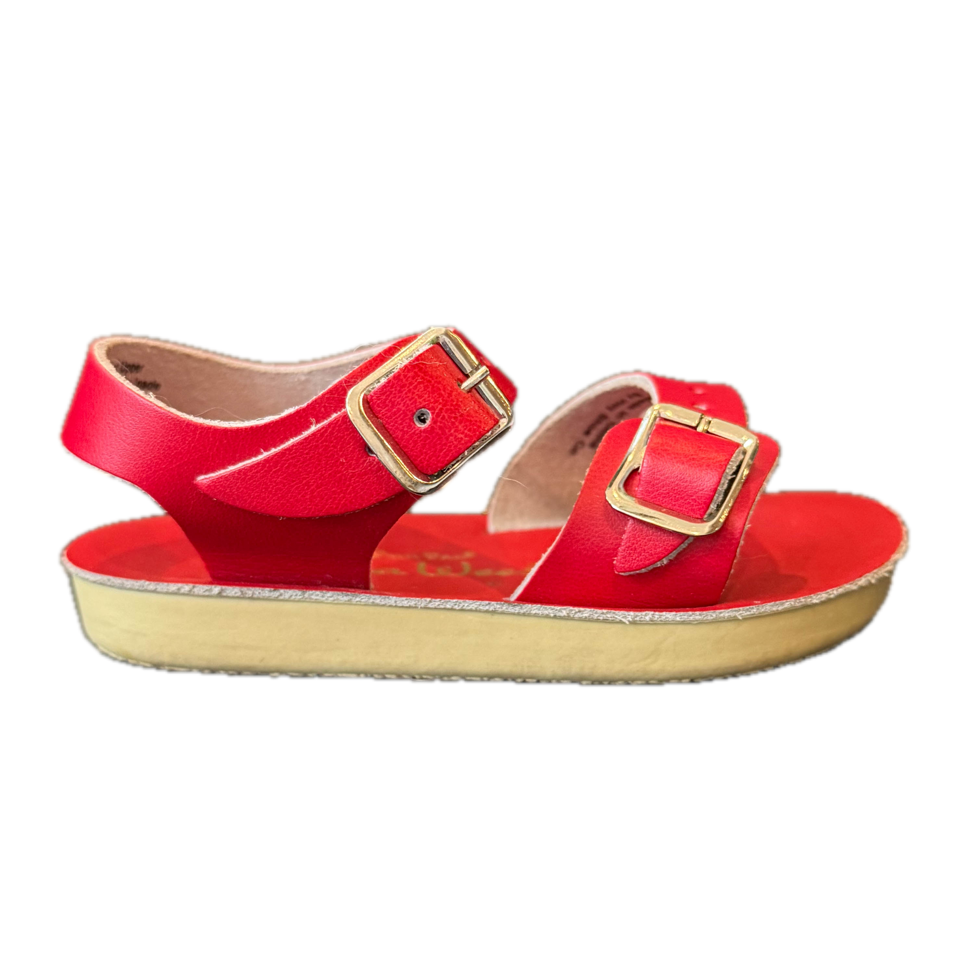 Hoy Saltwater Girls Red Sandals Size: 4 Infant Red