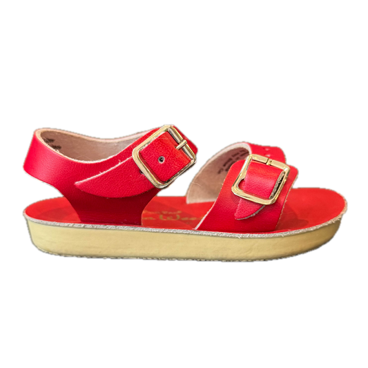 Hoy Saltwater Girls Red Sandals Size: 4 Infant Red