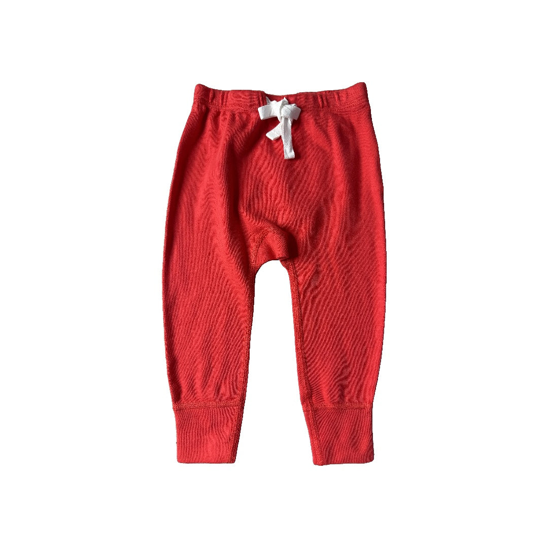 Sapling Unisex Red Pants Size: 6-12 months Red
