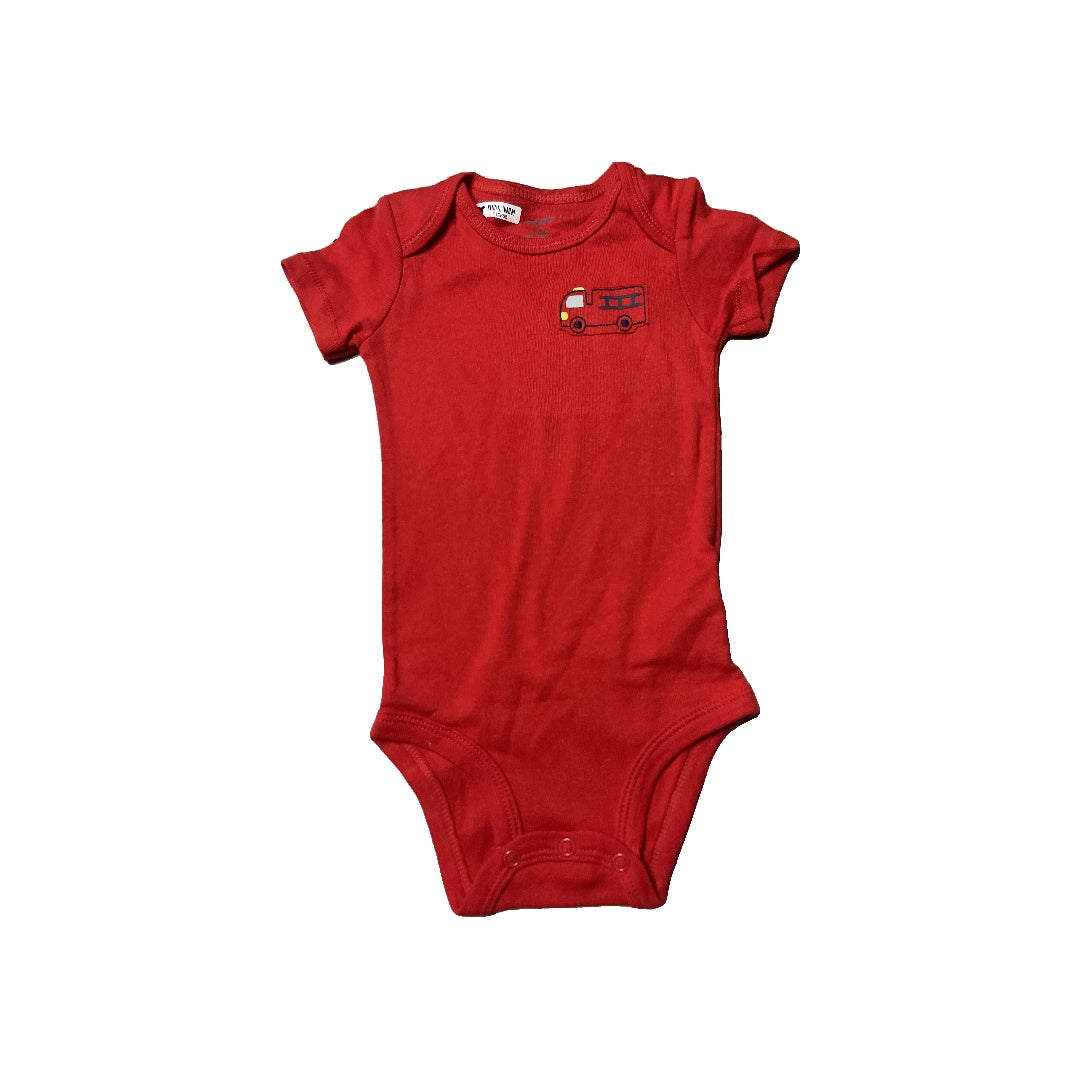 Carters Boys Red Onesie Size: 9 months Red