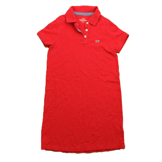 Vineyard Vines Girls Red Dress Size: 7-8 Years