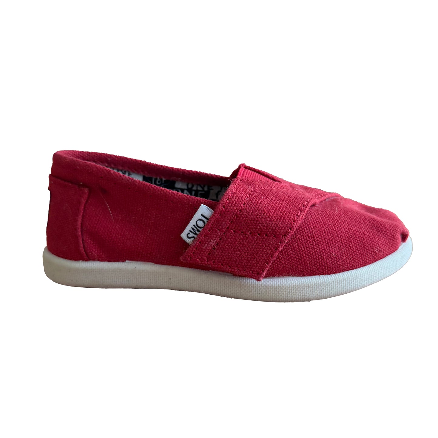 Toms Unisex Red Shoes Size: 8 Toddler Red