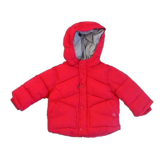 Zara Girls Red Winter Coat Size: 6-9 Months Red