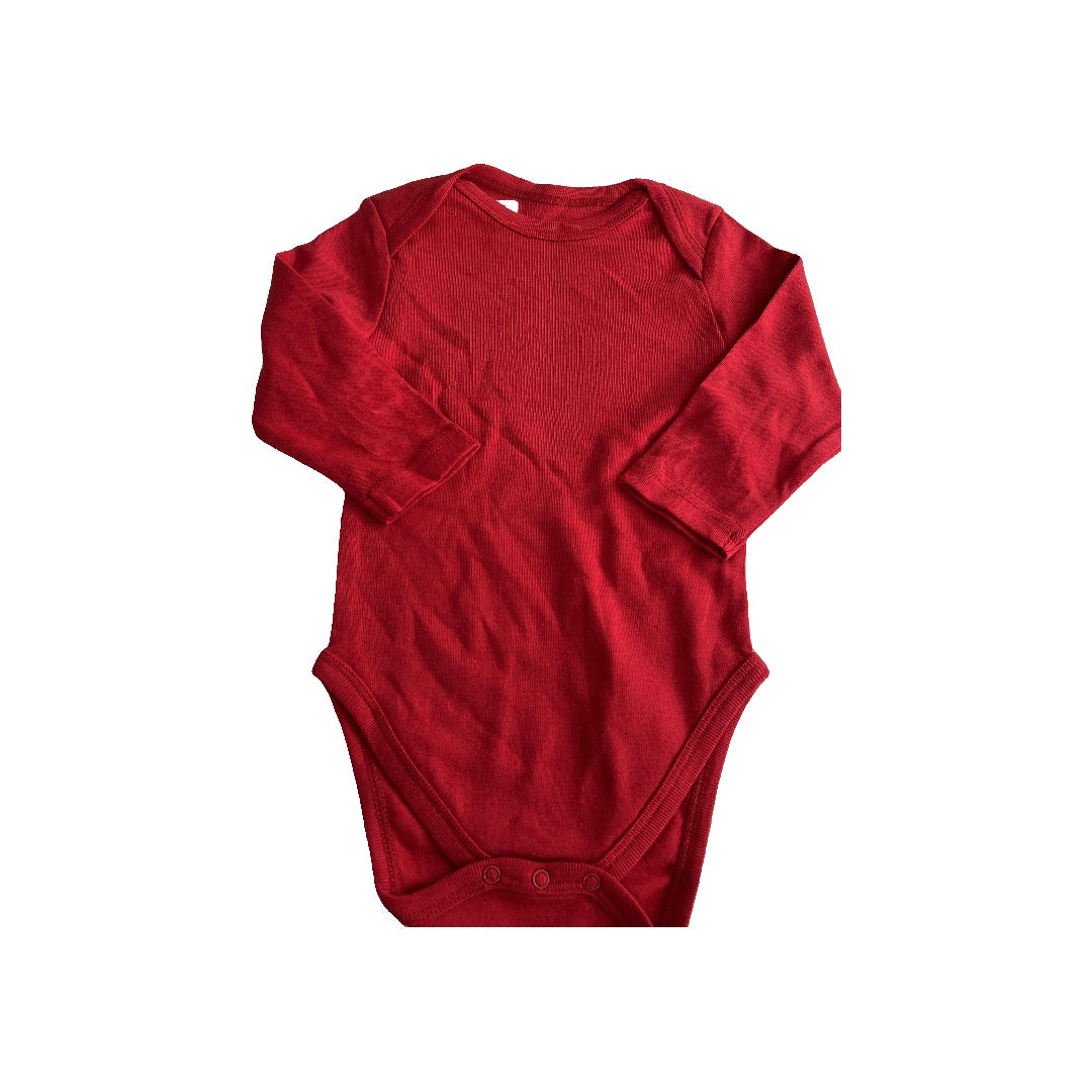 Leveret Boys Red Onesie Size: 6-12 months Red