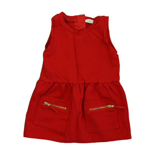 Egg Girls Red Dress Size: 18 Months Red