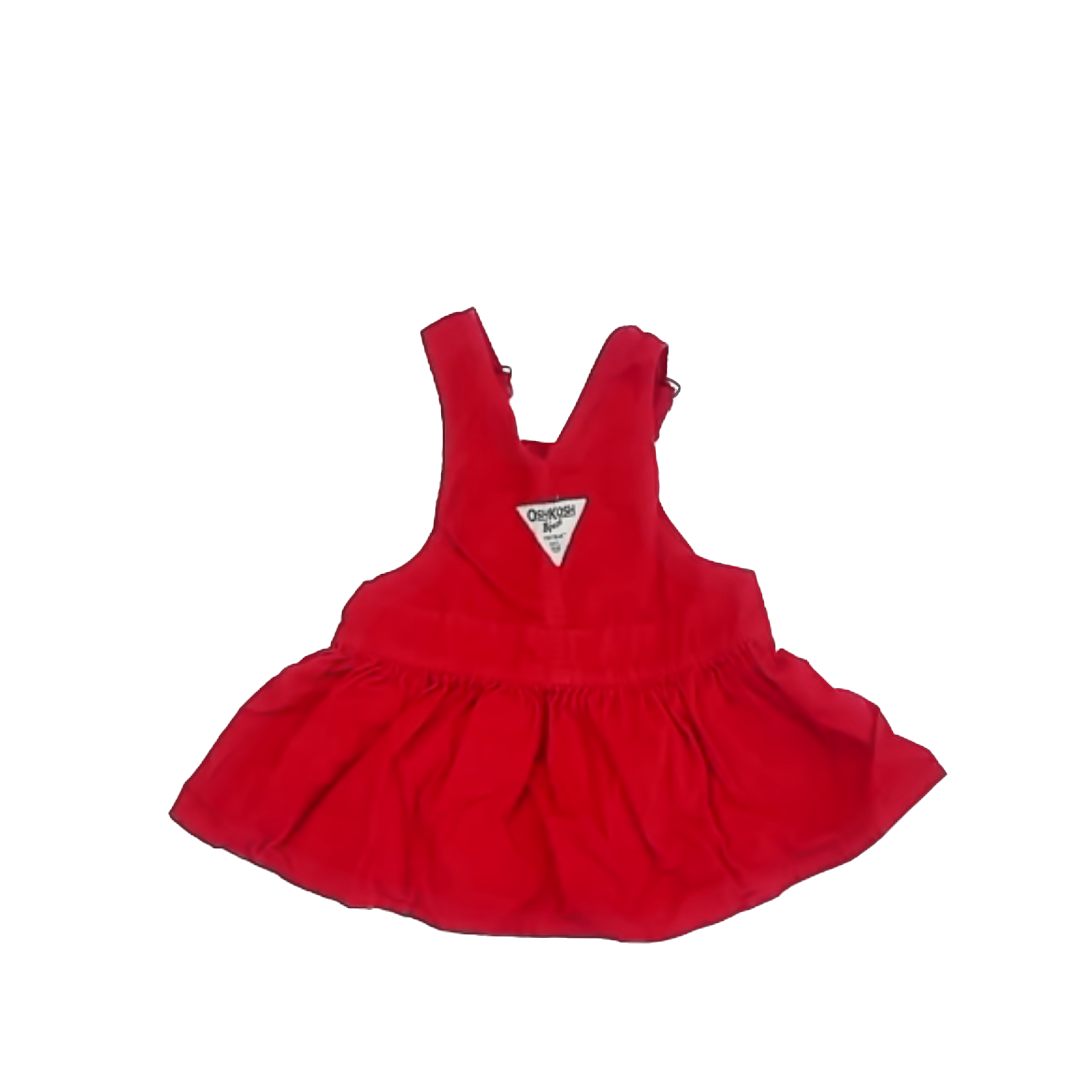Osh Kosh Girls Red Dress Size: 12 Months Red