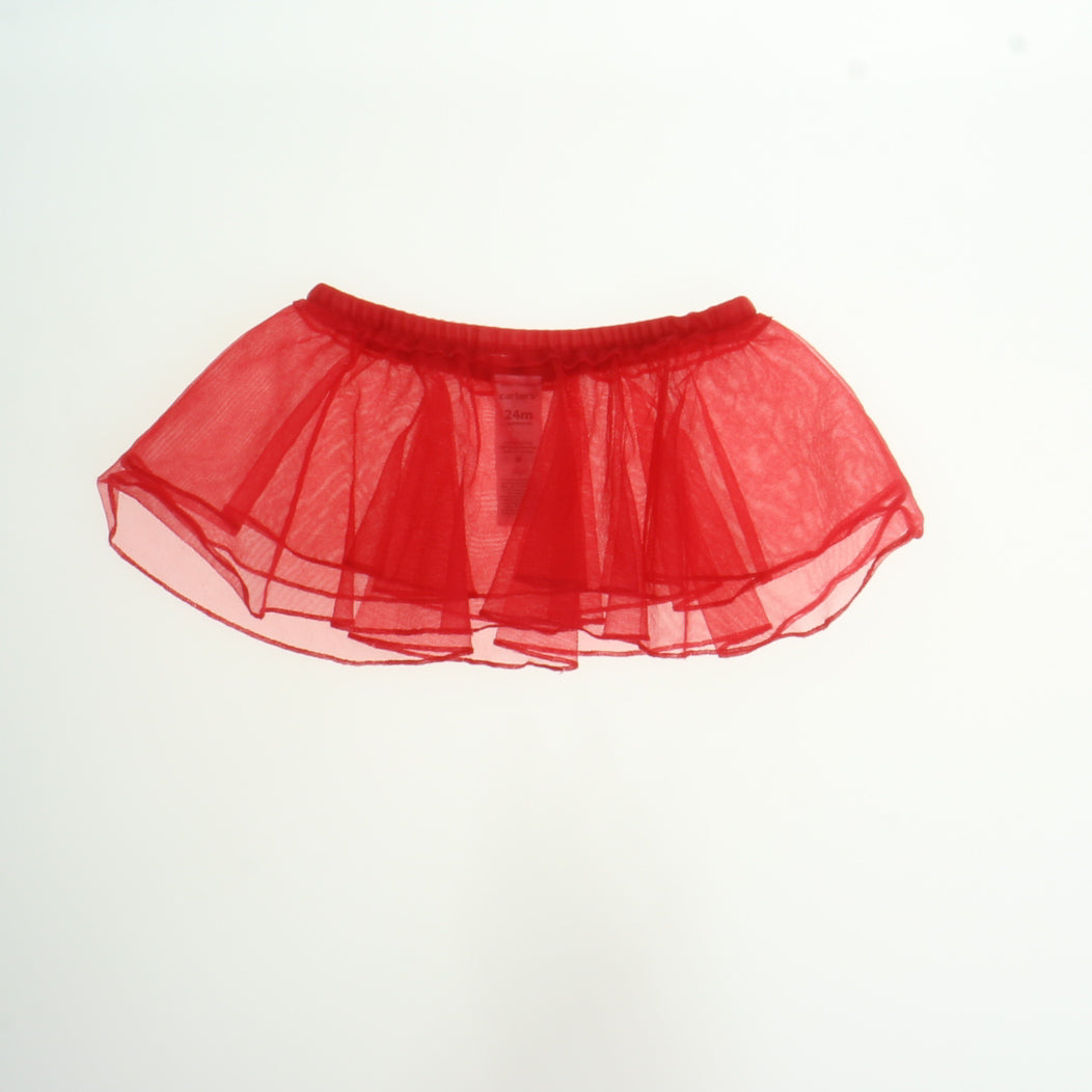 Carter's Girls Red Tutu Size: 24 Months