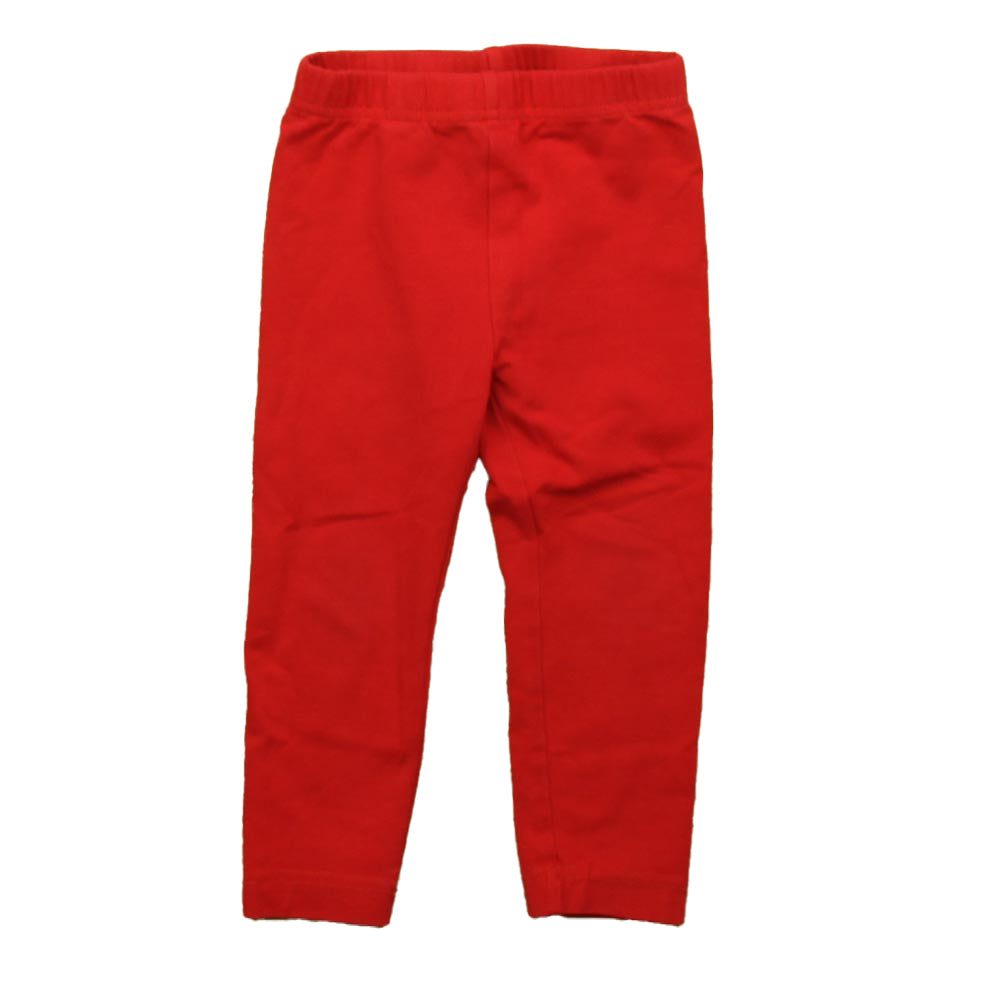 Hanna Andersson Girls Red Leggings Size: 2T Red