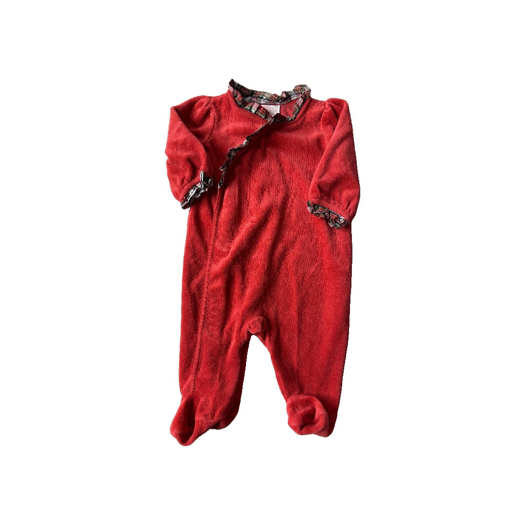 Chaps Unisex Red Pajamas Size: 0-3 months Red