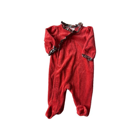 Chaps Unisex Red Pajamas Size: 0-3 months Red