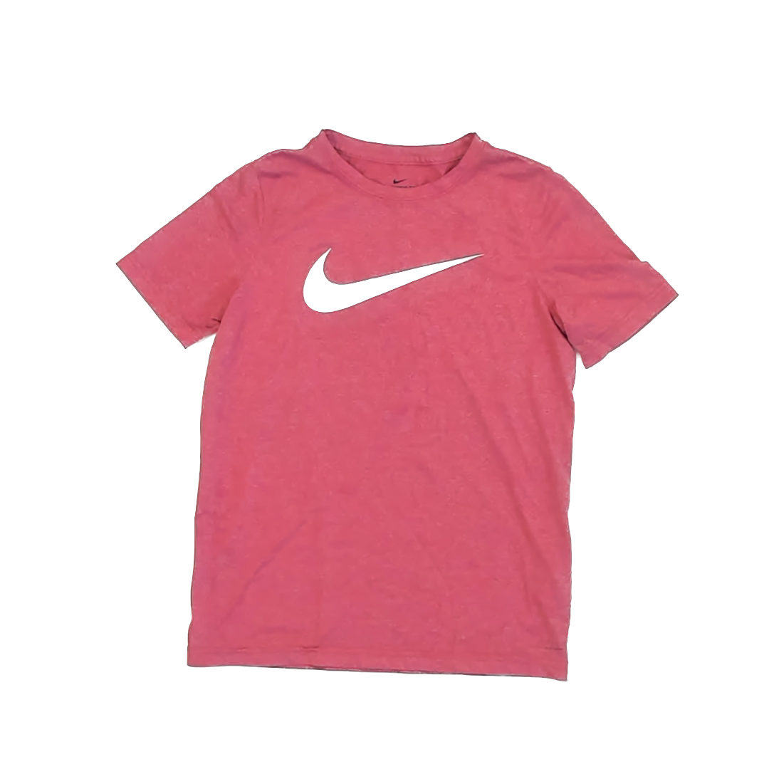 Nike Unisex Red Athletic Top Size: YM 10-12 Years Red