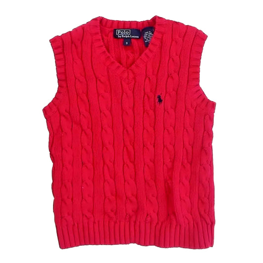 Ralph Lauren Boys Red Sweater Vest Size: 5T Red