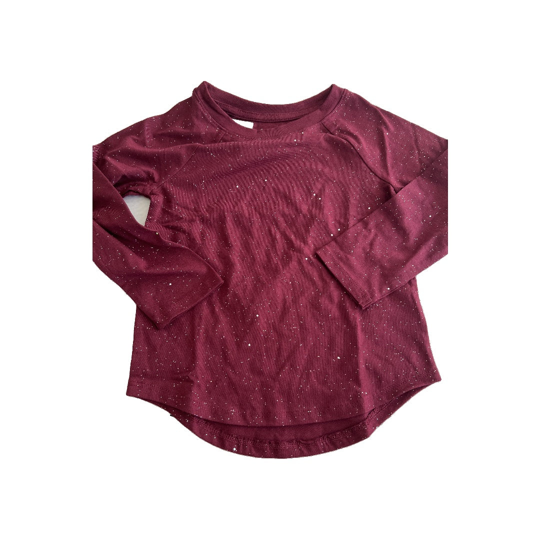 Cat & Jack Girls Red Long Sleeve Shirt Size: 4T Red