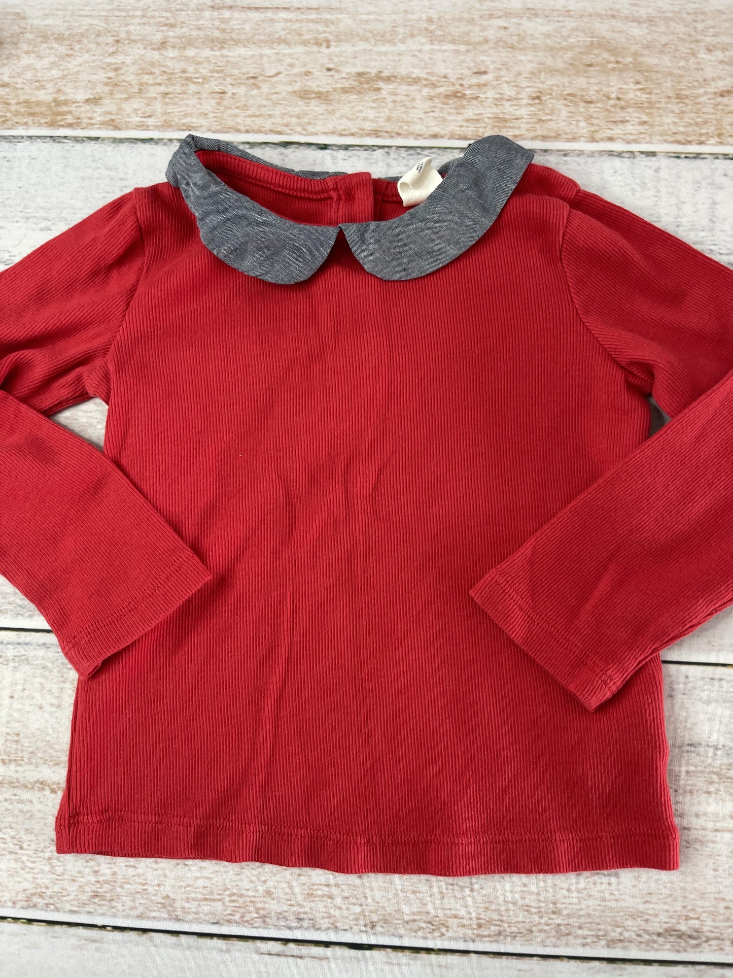 Gap Girls Red Long Sleeve T-Shirt Size: 3T Red