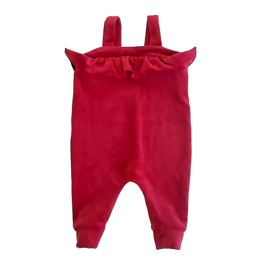 Tea Collection Girls Red Romper Size: 3-6 Months Red