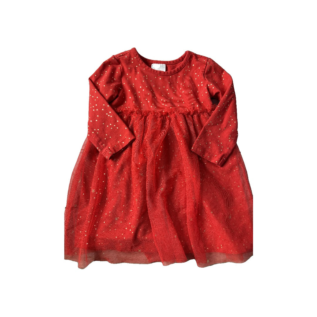 Hanna Andersson Girls Red Dress Size: 18-24 months Red