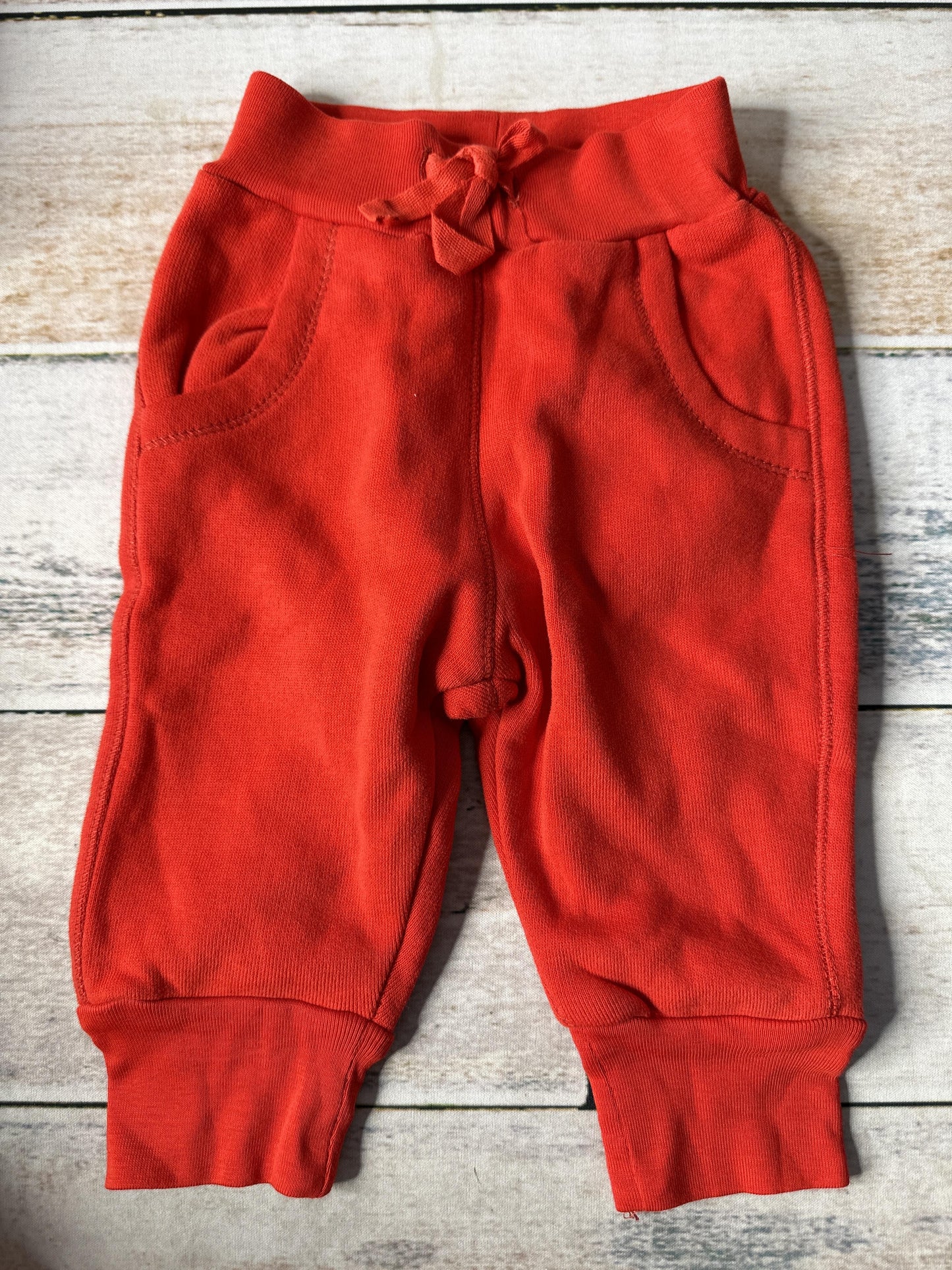 Kidential Unisex Red Pants Size: 3-6 months Red