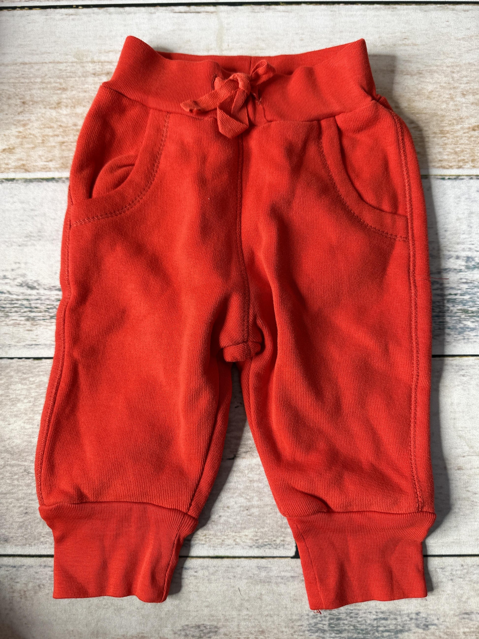 Kidential Unisex Red Pants Size: 3-6 months Red