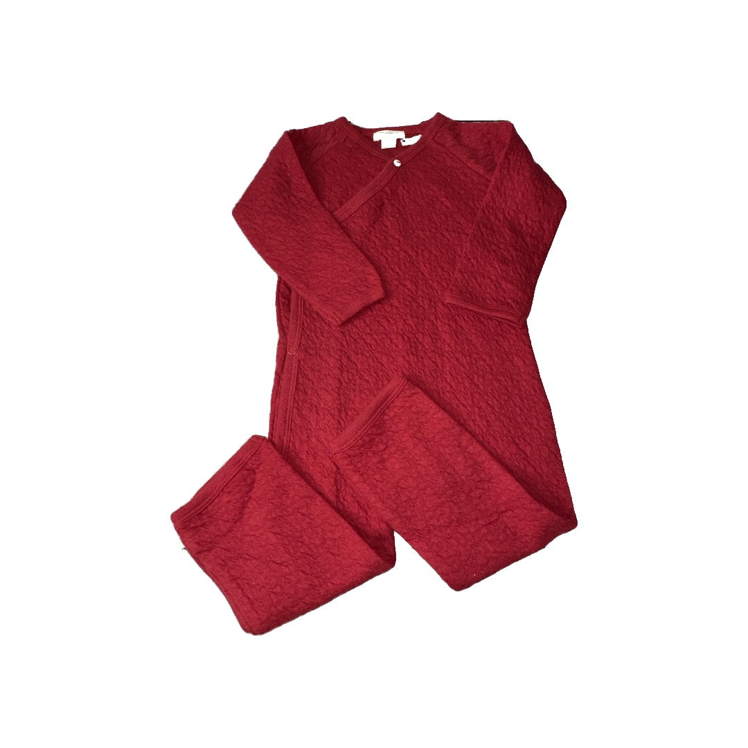 Burt's Bees Unisex Red Long Sleeve Outfit Size: 12 months Red