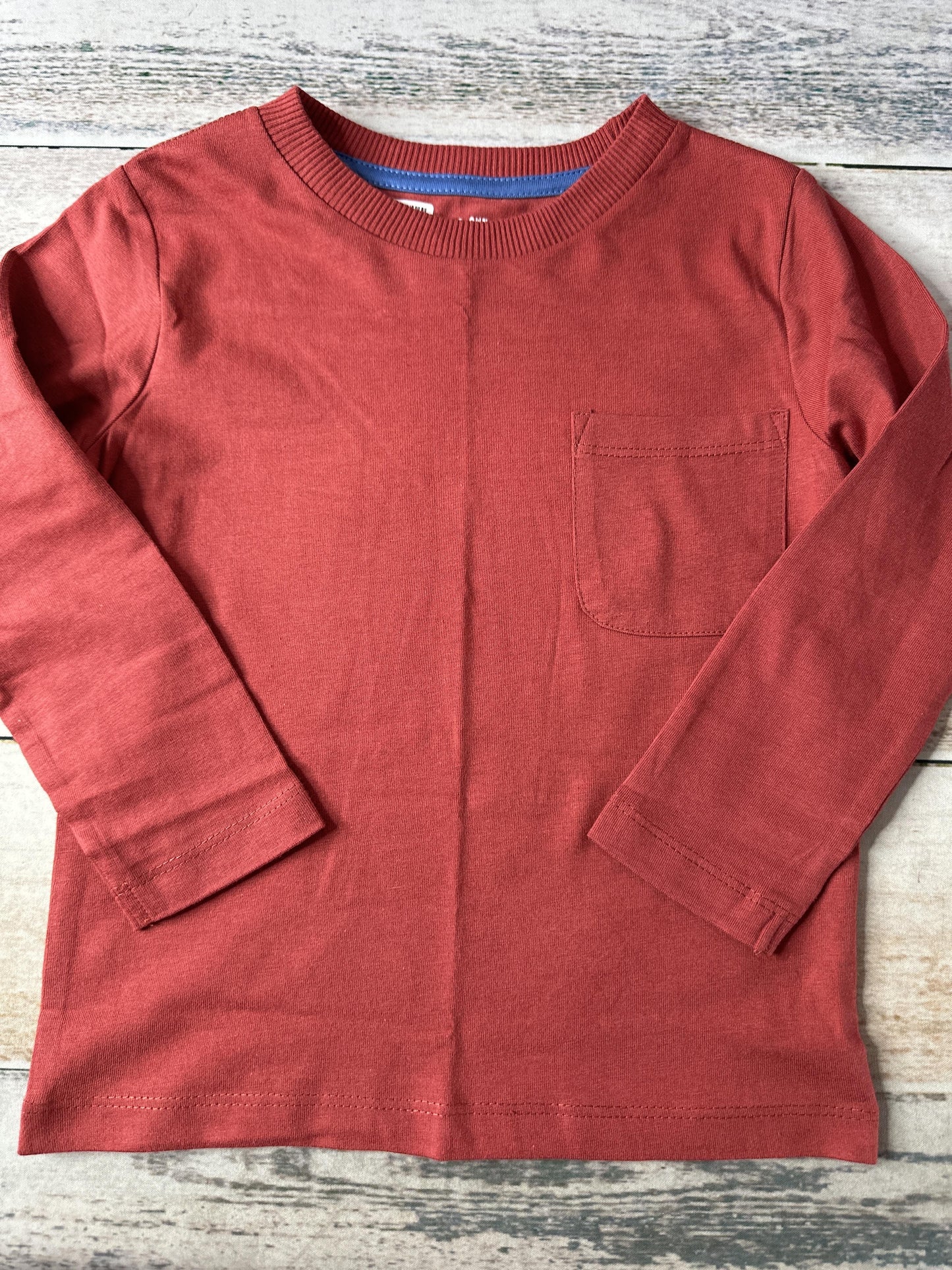 Mightly Unisex Red Long Sleeve T-Shirt Size: 3T Red