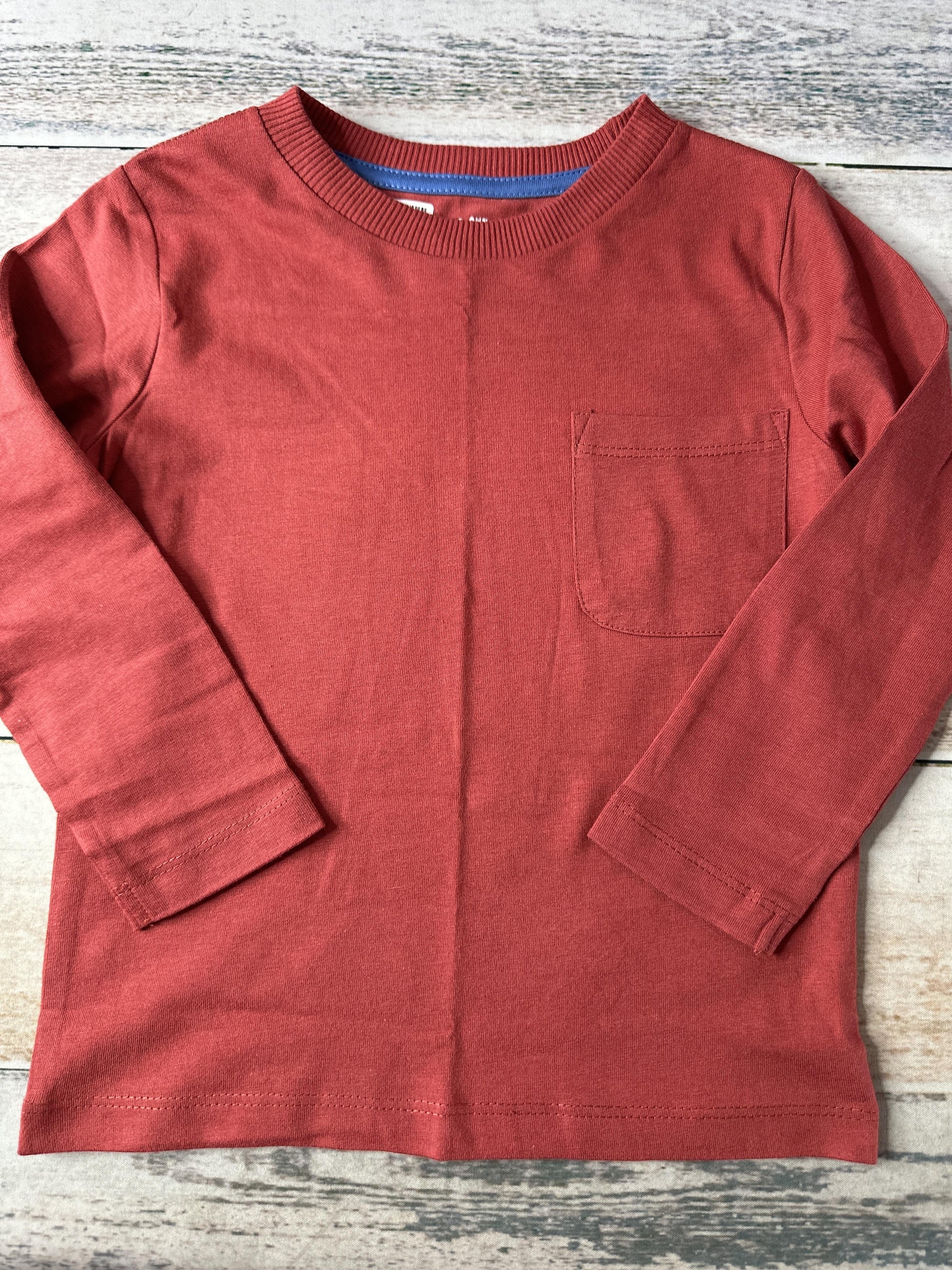 Mightly Unisex Red Long Sleeve T-Shirt Size: 3T Red