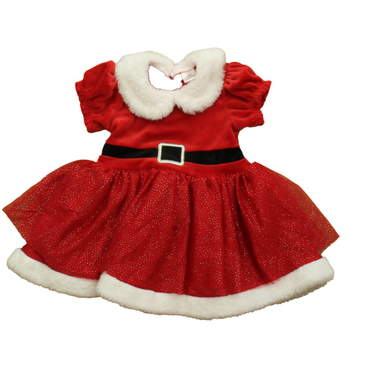 Unknown Brand Girls Red Dress Size: 18 Months Red