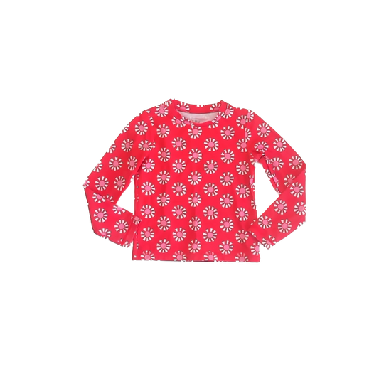 Primary Girls Red Rashguard Size: 4T Red